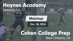 Matchup: Haynes Academy vs. Cohen College Prep 2016