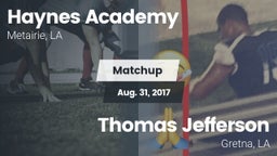 Matchup: Haynes Academy vs. Thomas Jefferson  2017