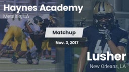 Matchup: Haynes Academy vs. Lusher  2017
