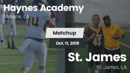 Matchup: Haynes Academy vs. St. James  2018