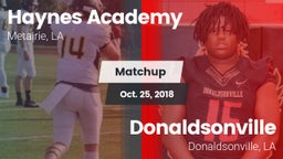 Matchup: Haynes Academy vs. Donaldsonville  2018