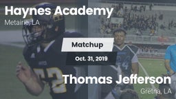 Matchup: Haynes Academy vs. Thomas Jefferson  2019