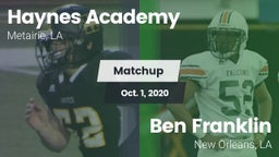 Matchup: Haynes Academy vs. Ben Franklin  2020