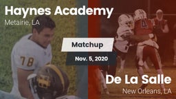 Matchup: Haynes Academy vs. De La Salle  2020