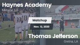 Matchup: Haynes Academy vs. Thomas Jefferson  2020