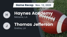 Recap: Haynes Academy  vs. Thomas Jefferson  2020