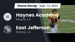 Recap: Haynes Academy  vs. East Jefferson  2023