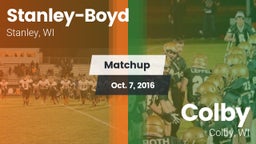 Matchup: Stanley-Boyd  vs. Colby  2016