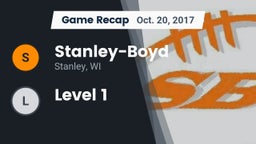Recap: Stanley-Boyd  vs. Level 1 2017