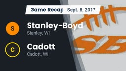 Recap: Stanley-Boyd  vs. Cadott  2017