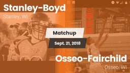 Matchup: Stanley-Boyd  vs. Osseo-Fairchild  2018