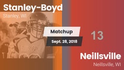 Matchup: Stanley-Boyd  vs. Neillsville  2018