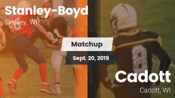 Matchup: Stanley-Boyd  vs. Cadott  2019