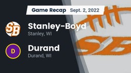 Recap: Stanley-Boyd  vs. Durand  2022