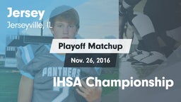 Matchup: Jersey  vs. IHSA Championship 2016