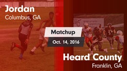 Matchup: Jordan vs. Heard County  2016