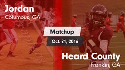 Matchup: Jordan vs. Heard County  2016