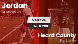 Matchup: Jordan vs. Heard County  2018