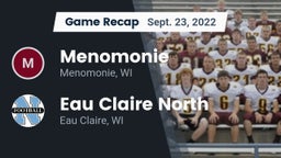 Recap: Menomonie  vs. Eau Claire North  2022