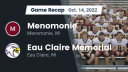 Recap: Menomonie  vs. Eau Claire Memorial  2022