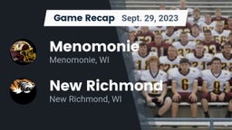Recap: Menomonie  vs. New Richmond  2023