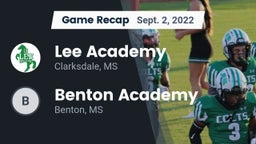 Recap: Lee Academy  vs. Benton Academy  2022