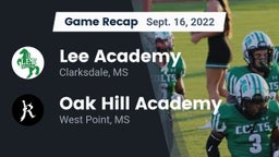 Recap: Lee Academy  vs. Oak Hill Academy  2022