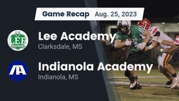 Recap: Lee Academy  vs. Indianola Academy  2023