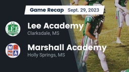 Recap: Lee Academy  vs. Marshall Academy  2023