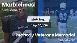 Matchup: Marblehead vs. Peabody Veterans Memorial  2016