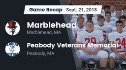 Recap: Marblehead  vs. Peabody Veterans Memorial  2018