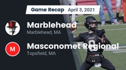 Recap: Marblehead  vs. Masconomet Regional  2021
