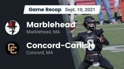 Recap: Marblehead  vs. Concord-Carlisle  2021