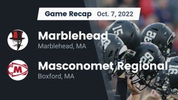 Recap: Marblehead  vs. Masconomet Regional  2022