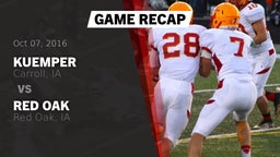 Recap: Kuemper  vs. Red Oak  2016