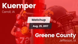 Matchup: Kuemper vs. Greene County  2017
