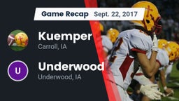 Recap: Kuemper  vs. Underwood  2017