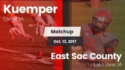 Matchup: Kuemper vs. East Sac County  2017