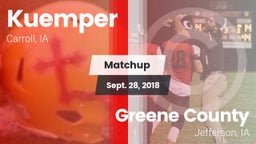 Matchup: Kuemper vs. Greene County  2018