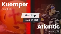 Matchup: Kuemper vs. Atlantic  2019