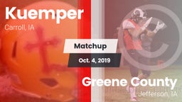 Matchup: Kuemper vs. Greene County  2019