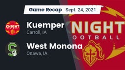 Recap: Kuemper  vs. West Monona  2021
