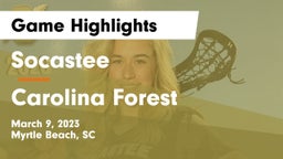 Socastee  vs Carolina Forest  Game Highlights - March 9, 2023