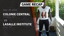 Recap: Colonie Central  vs. LaSalle Institute  2016