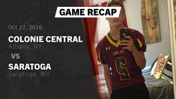 Recap: Colonie Central  vs. Saratoga  2016