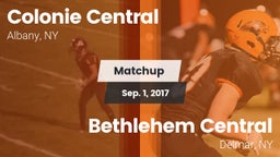 Matchup: Colonie Central vs. Bethlehem Central  2017