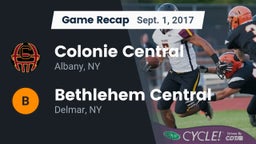 Recap: Colonie Central  vs. Bethlehem Central  2017