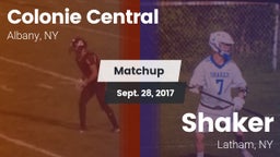 Matchup: Colonie Central vs. Shaker  2017