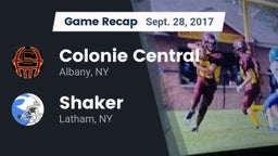 Recap: Colonie Central  vs. Shaker  2017