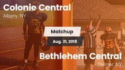 Matchup: Colonie Central vs. Bethlehem Central  2018